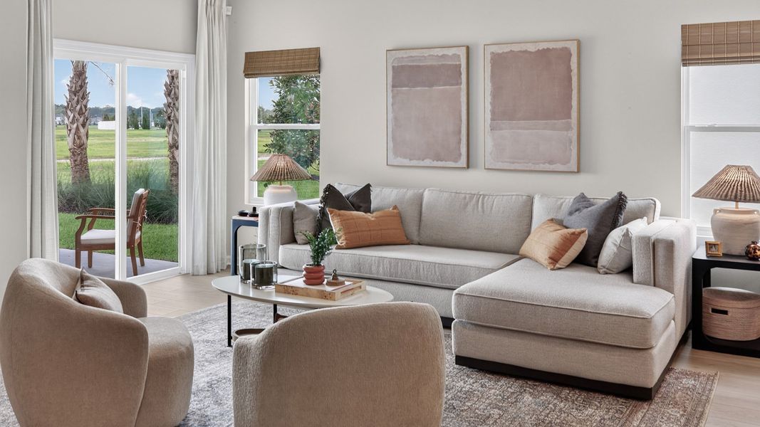 Furnished interior view inside a new home in Copes Landing, Jacksonville (Image 11).