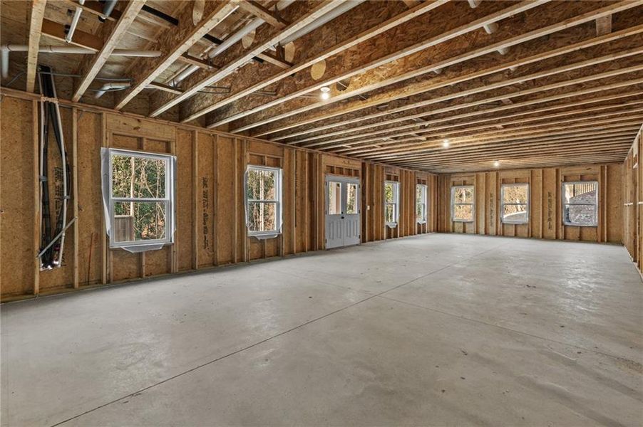 In-progress construction of a new home in , Buford, GA (Image 86).