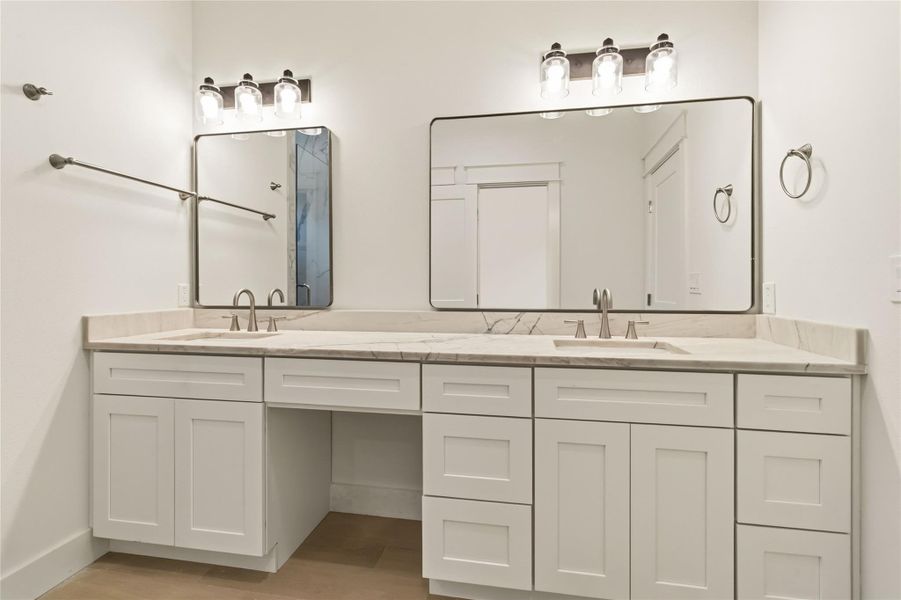 Double Vanity in Primary Bedroom