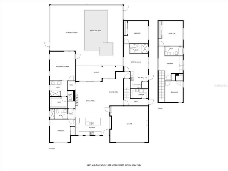 2D floor plan layout of this home in , Sarasota, FL (Image 6).