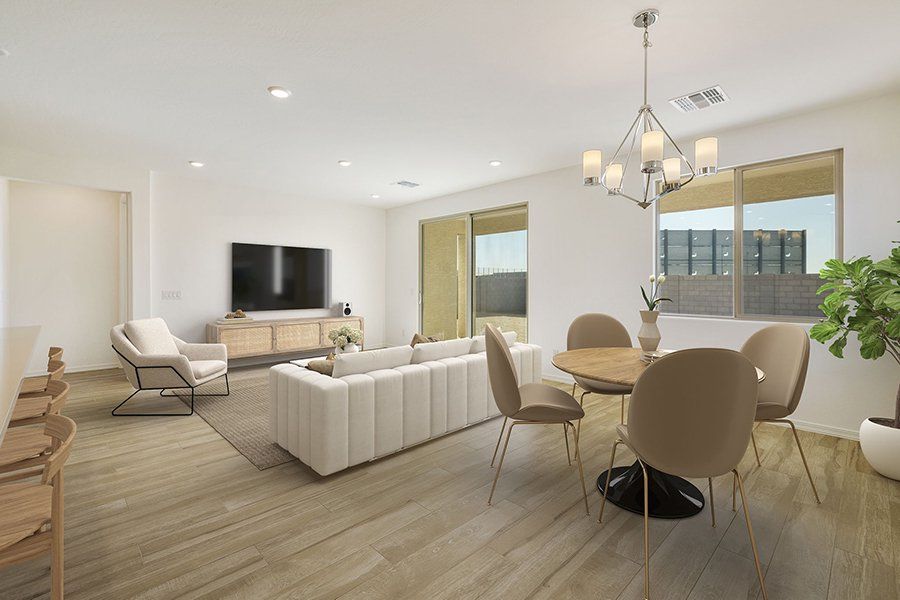 Furnished interior view inside a new home in Windrose V, Waddell (Image 4).