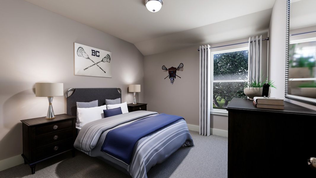 Representative furnished interior of a home built from the Dylan by Tri Pointe Homes in Painted Tree, McKinney (Image 11).