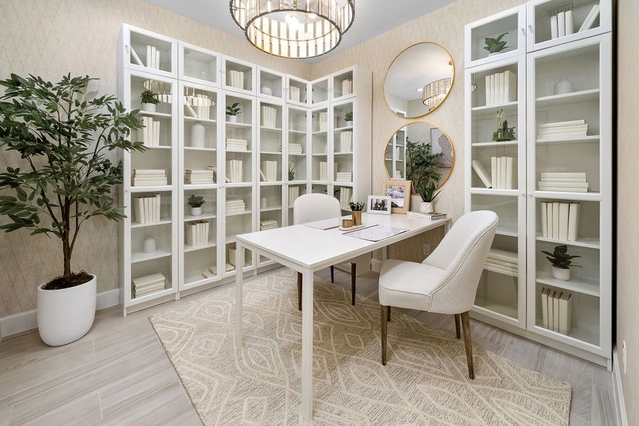 Representative furnished interior of a home built from the Royal by GL Homes in Valencia Parc at Riverland, Port St. Lucie (Image 9).