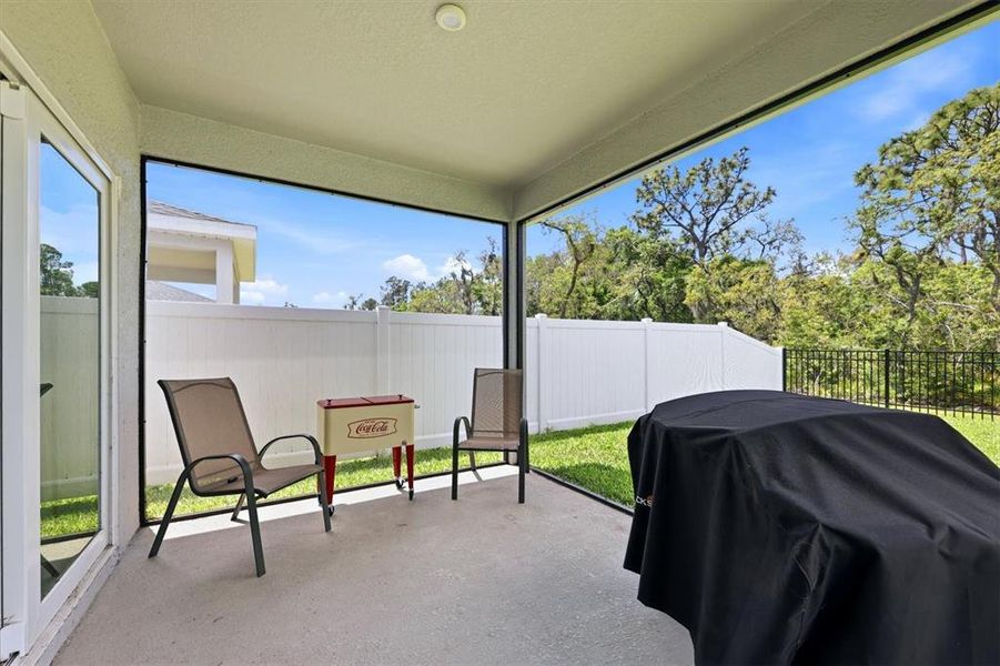 Exterior details and patio area of a home in Hillwood Preserve, Bradenton (Image 3).