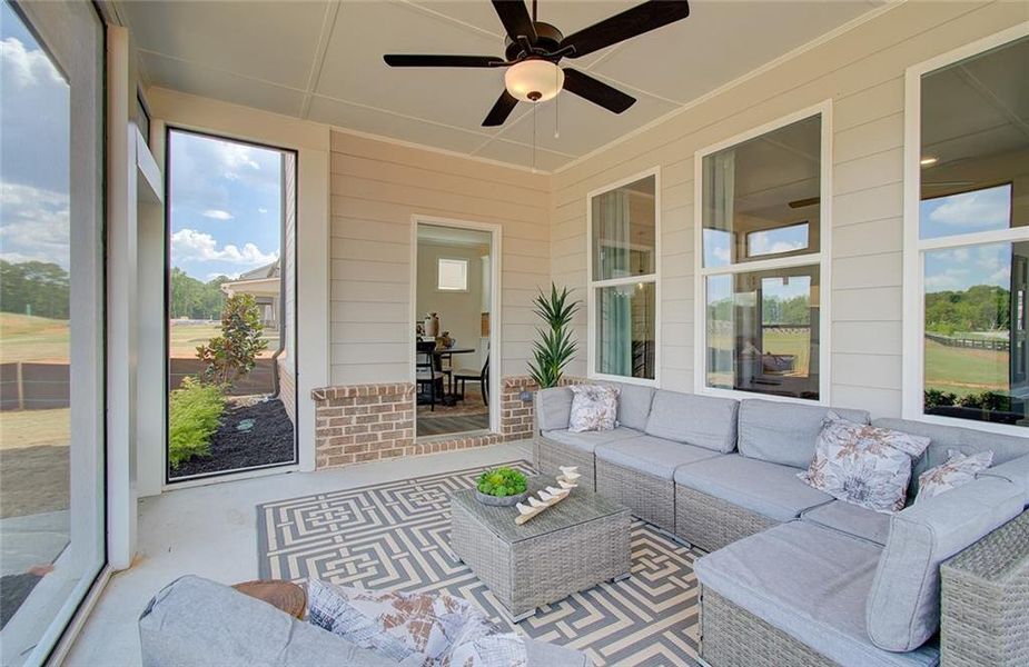 Exterior details and patio area of a home in Crofton Place Enclave, Snellville (Image 3).
