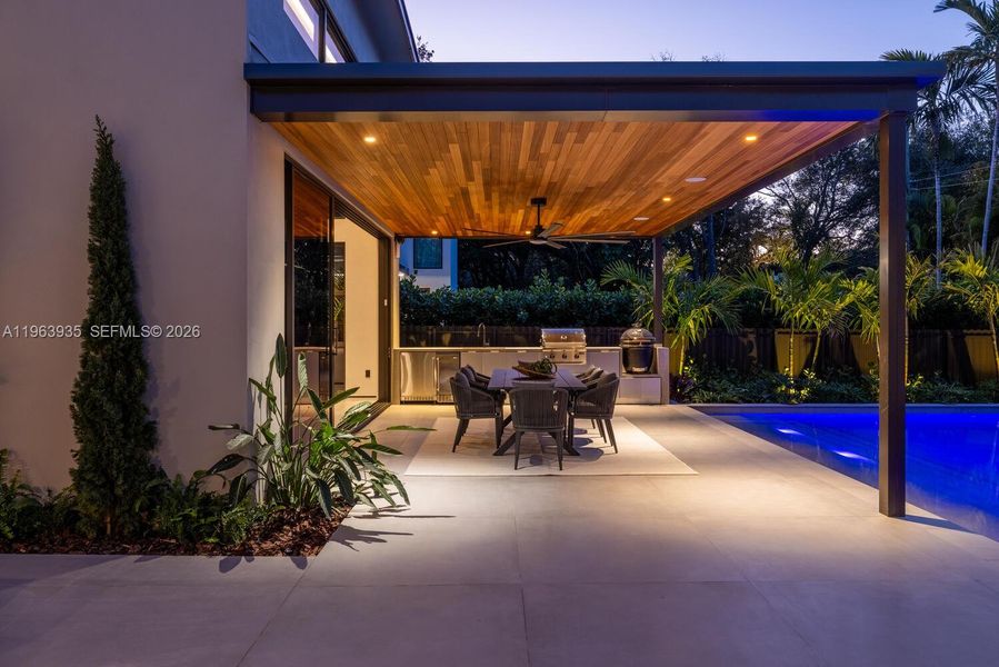 Exterior details and patio area of a home in , Miami Shores (Image 29).