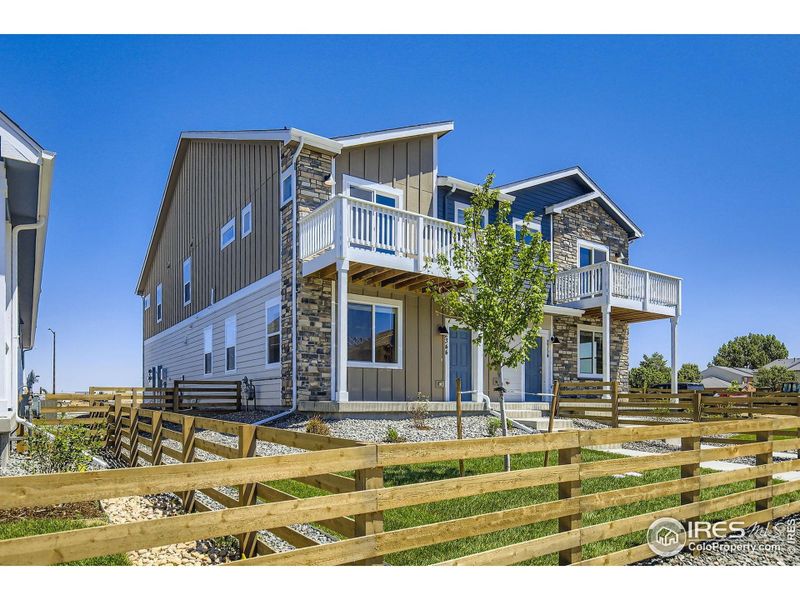 Front exterior of a new home in Waterfield - Single Family Homes, Fort Collins, CO, highlighting curb appeal (Image 2).