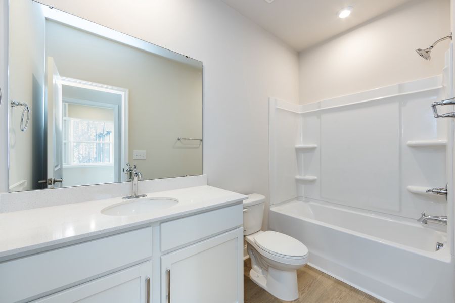 Furnished interior view inside a new home in Archer Row, Charlotte (Image 19). Furnished interior view inside a new home in Archer Row, Charlotte (Image 19).
