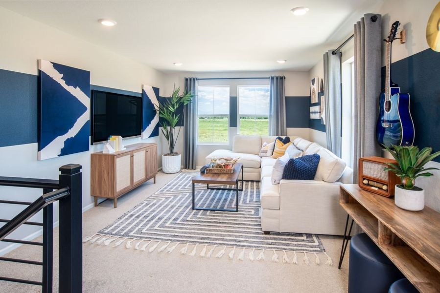 Furnished interior view inside a new home in Turnberry, Commerce City (Image 4).