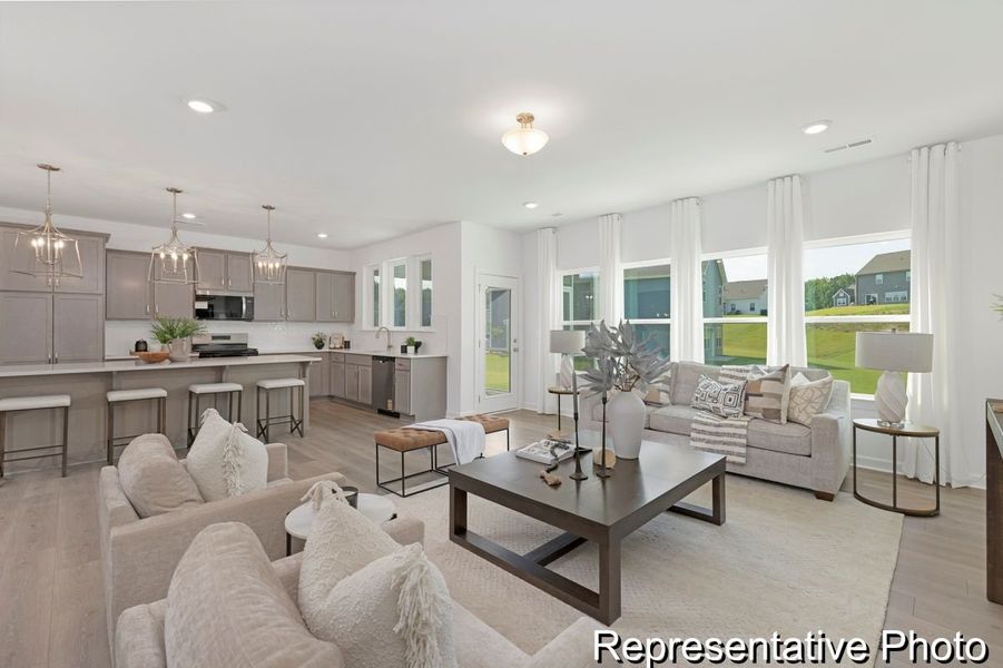 Furnished interior view inside a new home in Huntington Hills, Lincolnton (Image 10). Furnished interior view inside a new home in Huntington Hills, Lincolnton (Image 10).