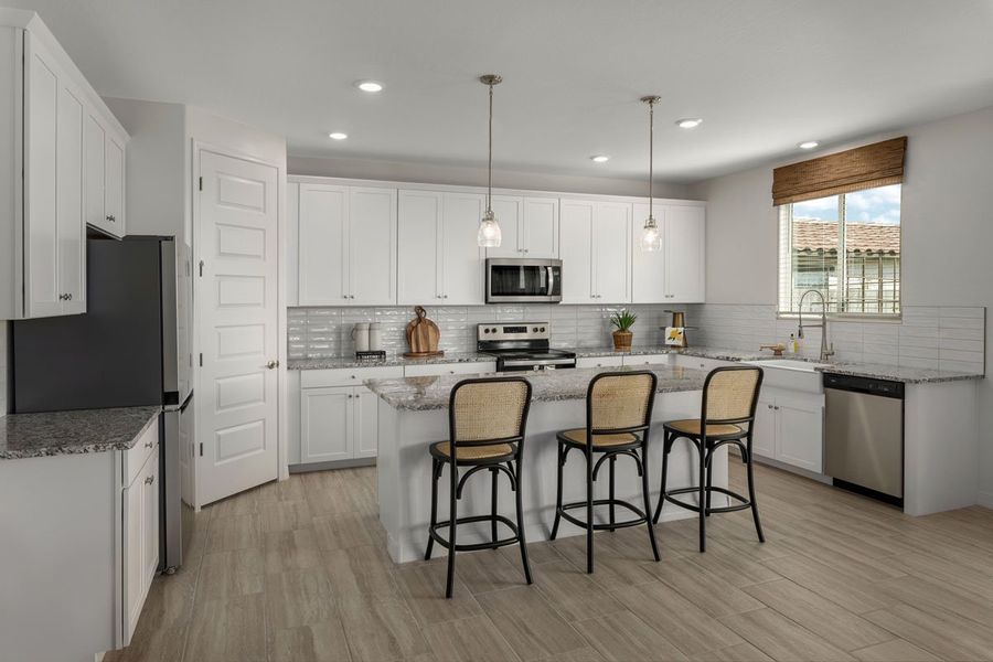 Furnished interior view inside a new home in Ventana de Estrellas Enclaves, Goodyear (Image 5).