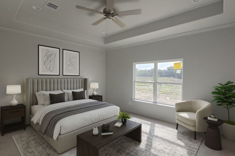 Representative furnished interior of a home built from the Oakridge by Alta Homes in Lexington Heights 50', Willis (Image 6).