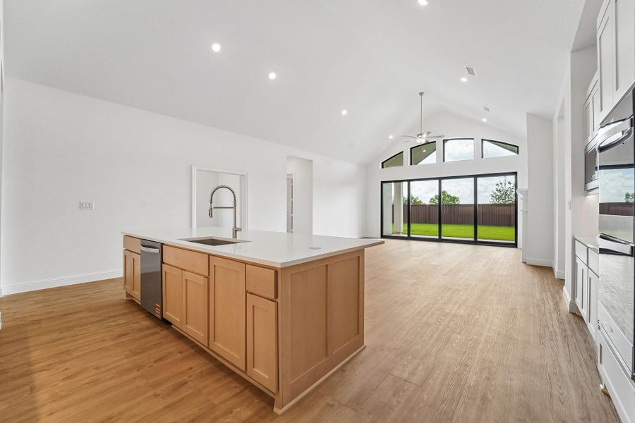 Furnished interior view inside a new home in Del Bello Lakes 60', Manvel (Image 12).
