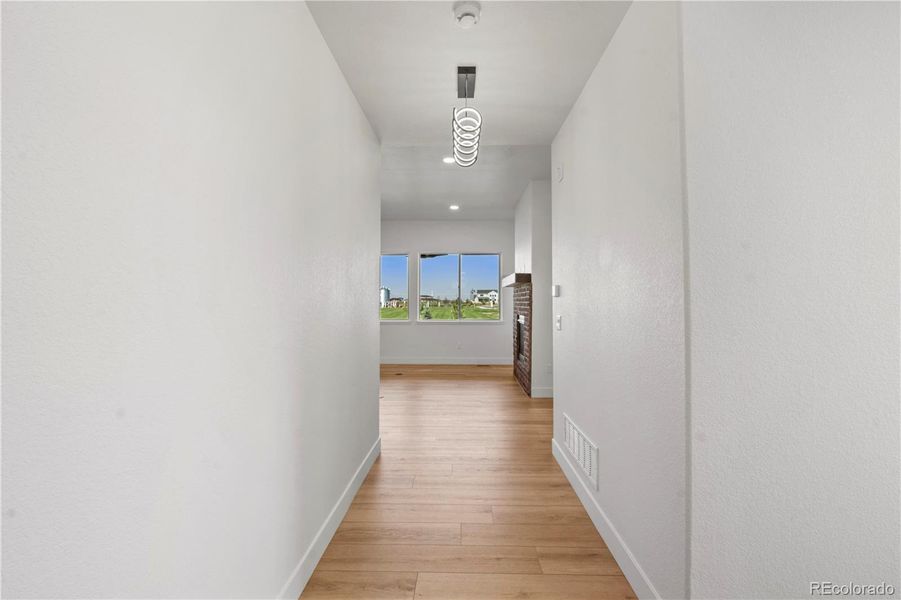 front door into living