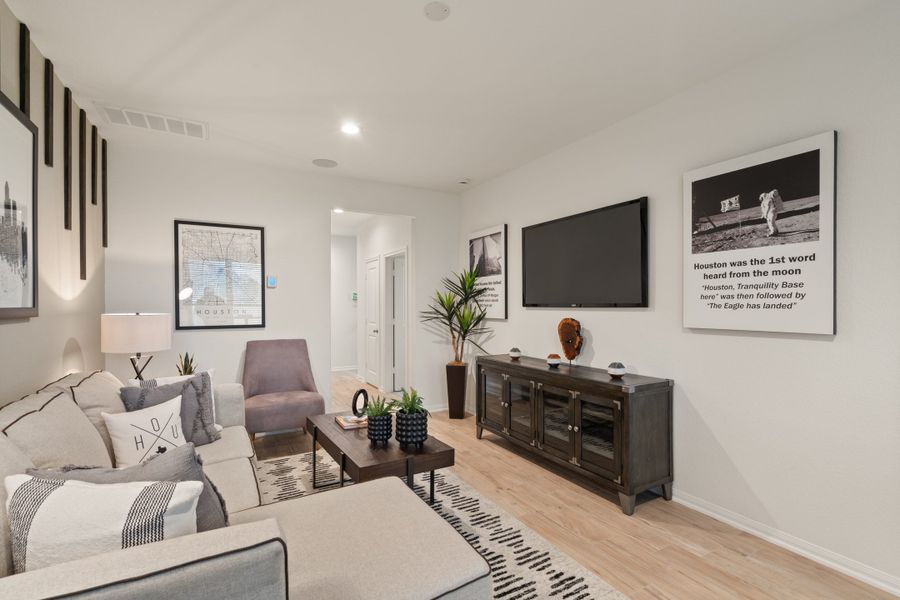 Furnished interior view inside a new home in Woodforest, Montgomery (Image 16). Furnished interior view inside a new home in Woodforest, Montgomery (Image 16).