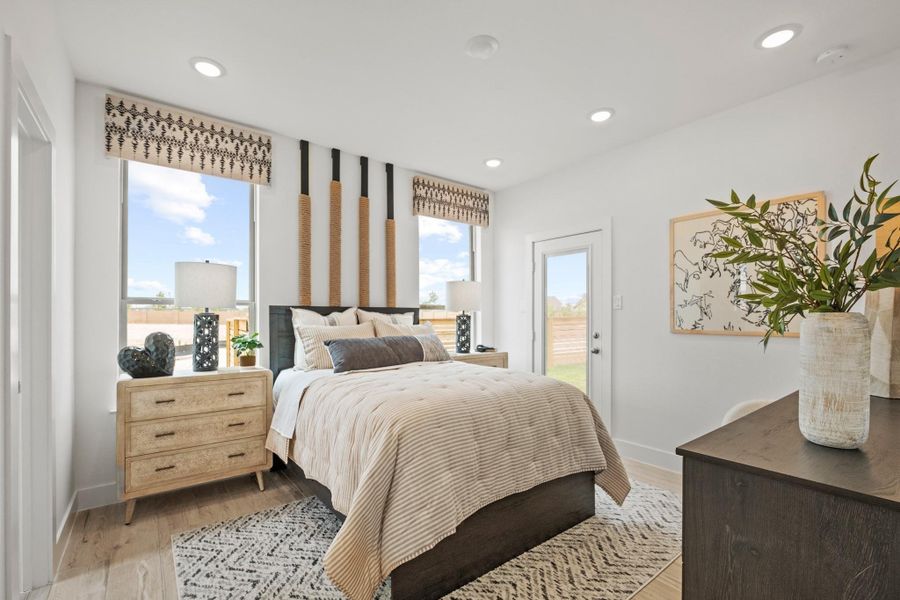 Furnished interior view inside a new home in Elyson, Katy (Image 16).