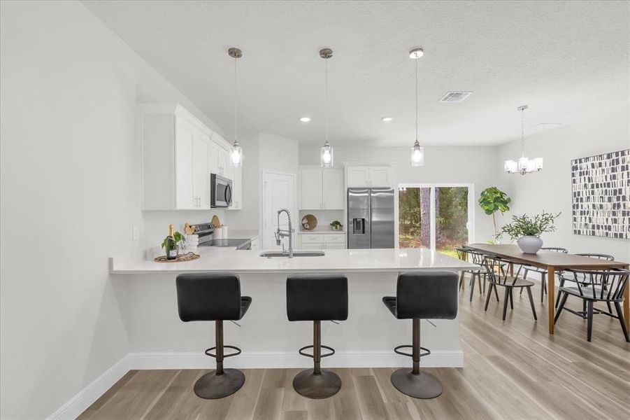 Furnished interior view inside a new home in , Citrus Springs (Image 7).