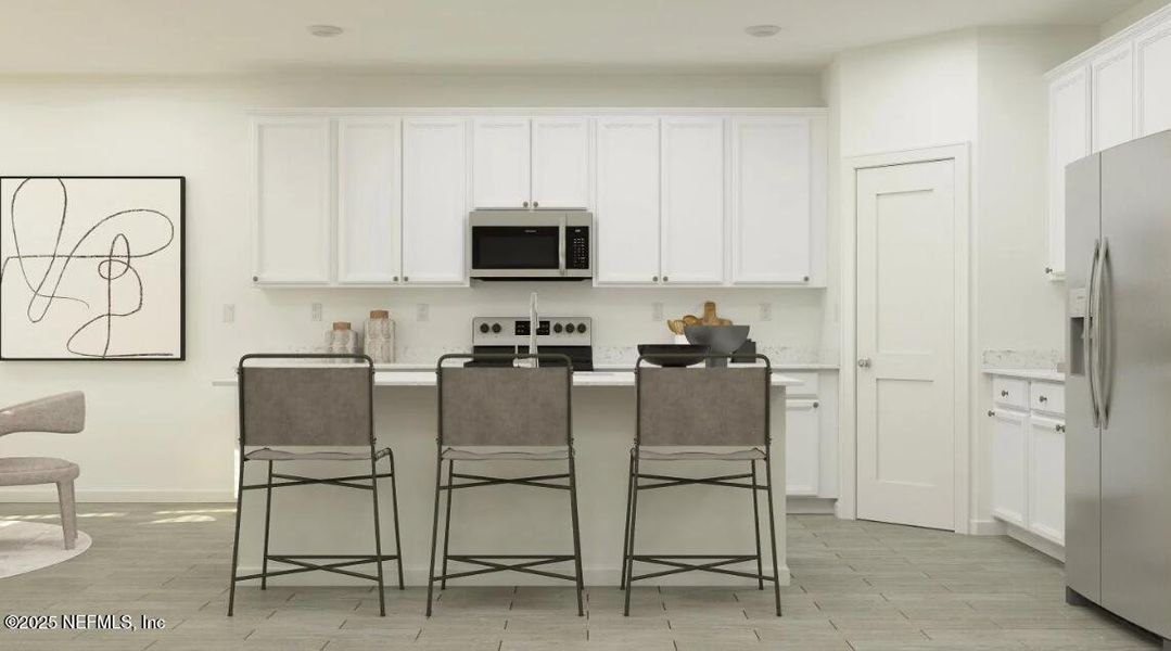 Furnished interior view inside a new home in Tributary: Tributary Royal Collection, Yulee (Image 10).