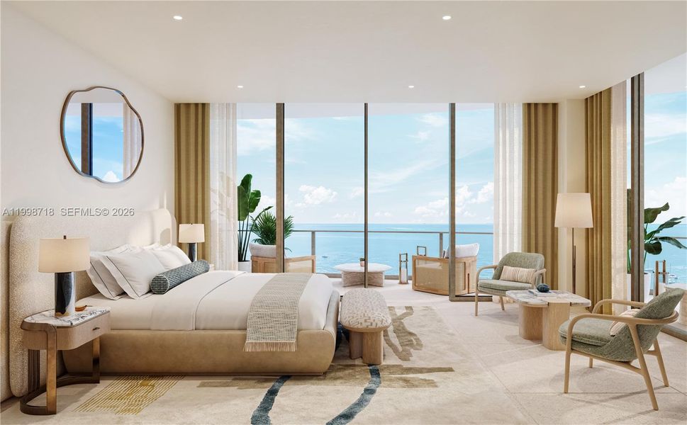 Furnished interior view inside a new home in , Fort Lauderdale (Image 5).