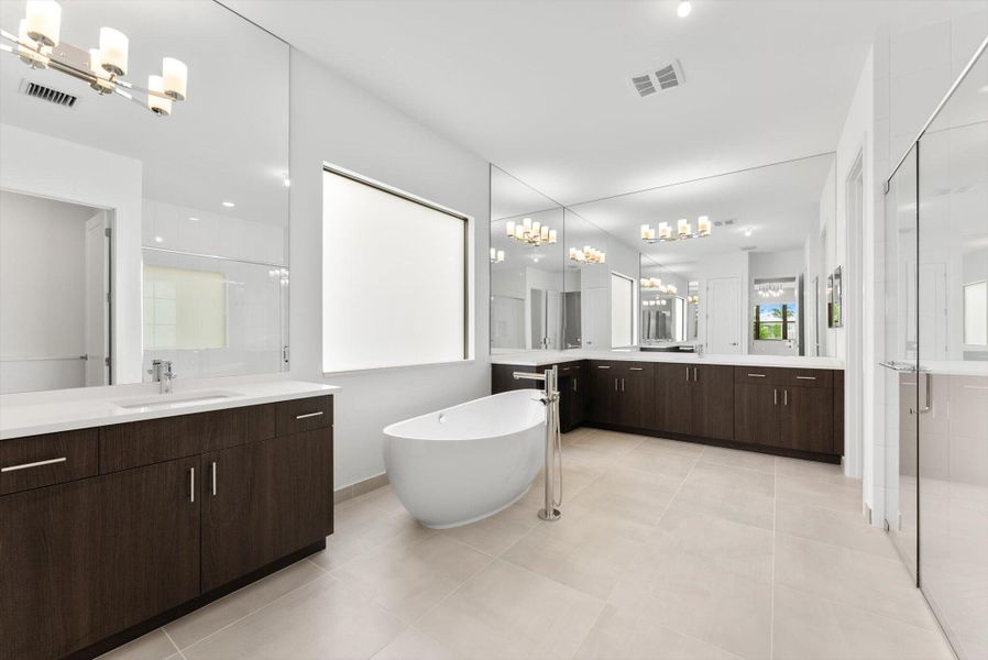 Furnished interior view inside a new home in , Boca Raton (Image 7). Furnished interior view inside a new home in , Boca Raton (Image 7).