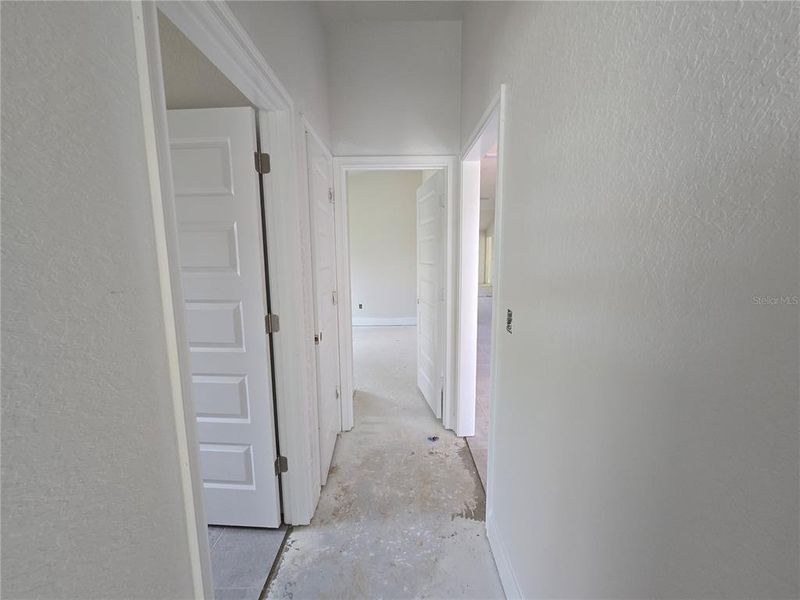 hallway 2 bedroom and bathroom