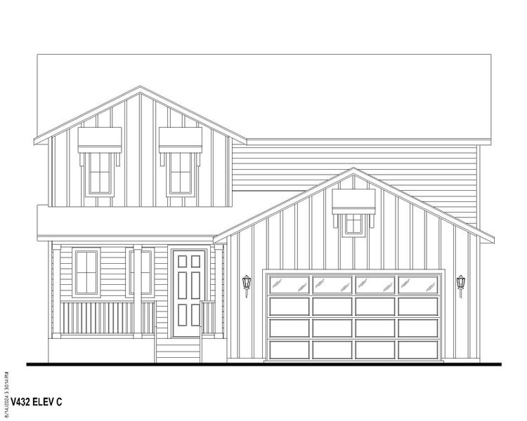 Plan V432 Elevation C