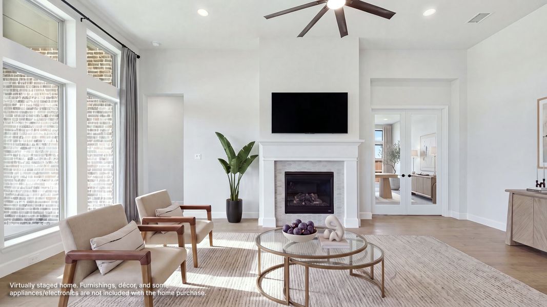 Furnished interior view inside a new home in Myrtle Creek, Waxahachie (Image 8). Furnished interior view inside a new home in Myrtle Creek, Waxahachie (Image 8).