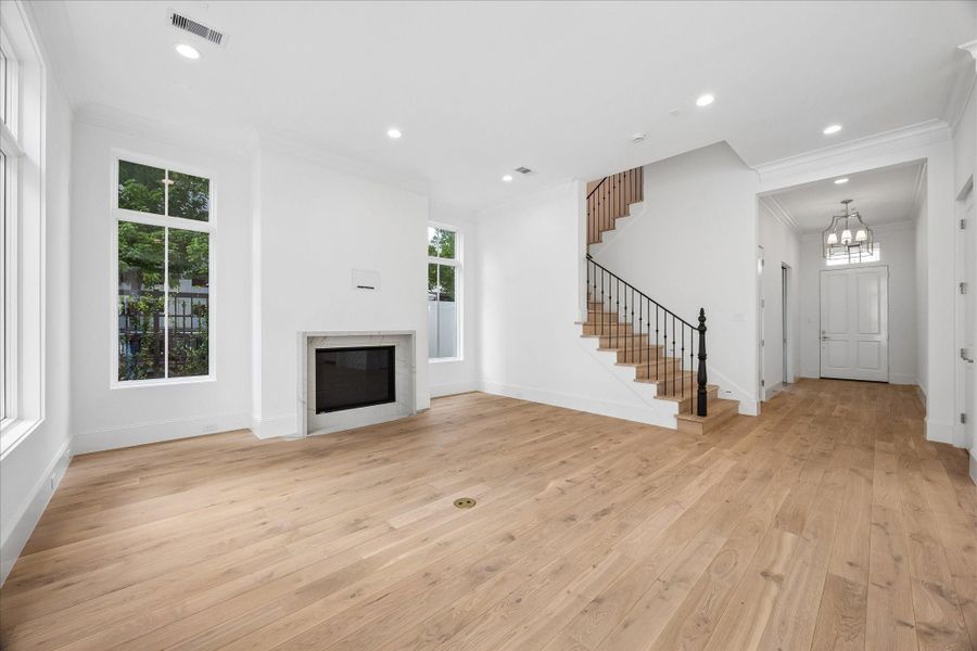 Step into luxury with the Arundel floorplan, featuring 4-5 bedrooms, 4 bathrooms, first-floor powder bath, and approximately 4,243 square feet of living space.
