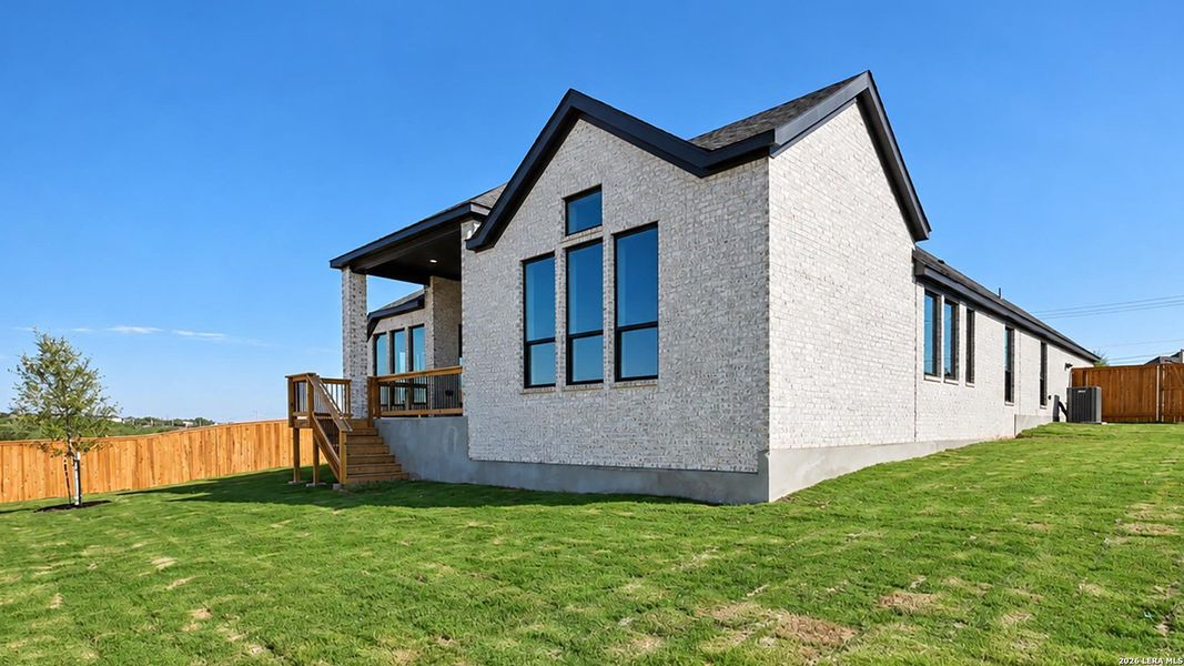 Exterior details and patio area of a home in Windborne, Schertz (Image 3).