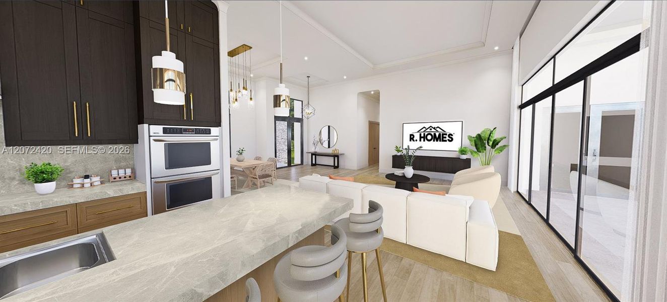 Furnished interior view inside a new home in , Homestead (Image 11).