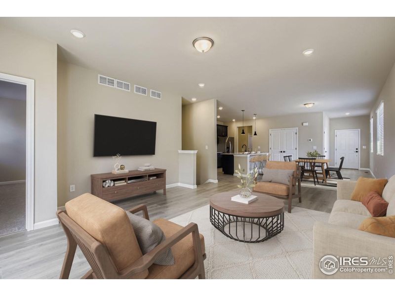 Functional open floor plan