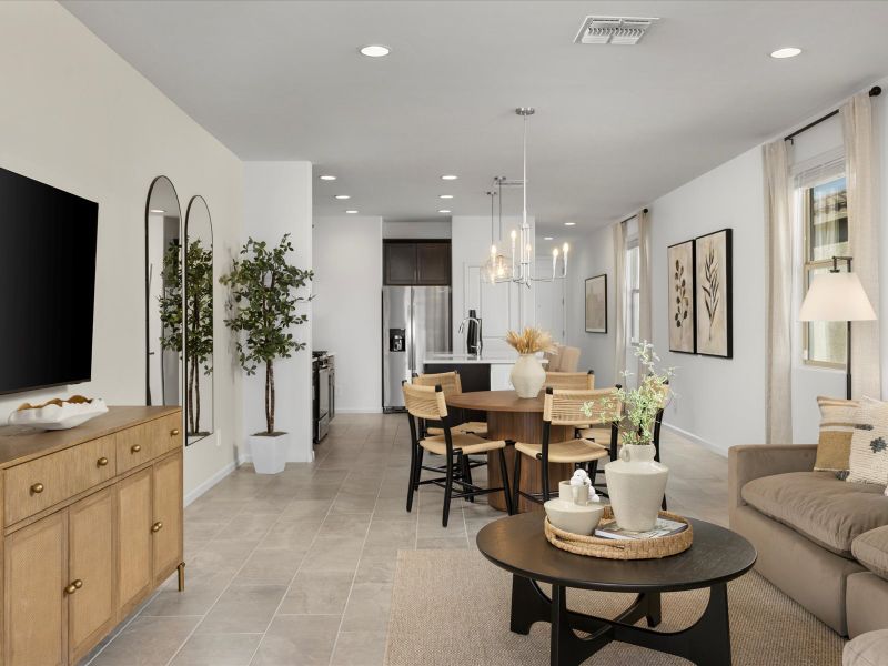 Furnished interior view inside a new home in Mandarina - Signature Series, Marana (Image 4).