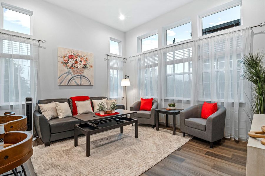 Furnished interior view inside a new home in , Houston (Image 6). Furnished interior view inside a new home in , Houston (Image 6).