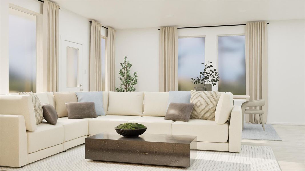Furnished interior view inside a new home in Waterstone, Kyle (Image 24). Furnished interior view inside a new home in Waterstone, Kyle (Image 24).