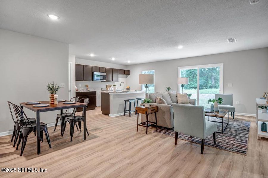 Furnished interior view inside a new home in , Jacksonville (Image 6). Furnished interior view inside a new home in , Jacksonville (Image 6).