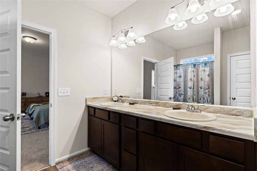 Furnished interior view inside a new home in Garrett Preserve, Hiram (Image 43).