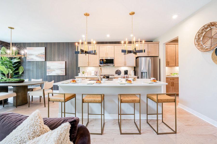 Representative furnished interior of a home built from the Finley by Fischer Homes in Twin Lakes, Hoschton (Image 14).