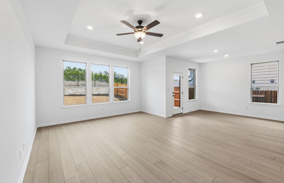 Spacious, unfurnished interior of a new home in West Cypress Hills, Spicewood (Image 56).