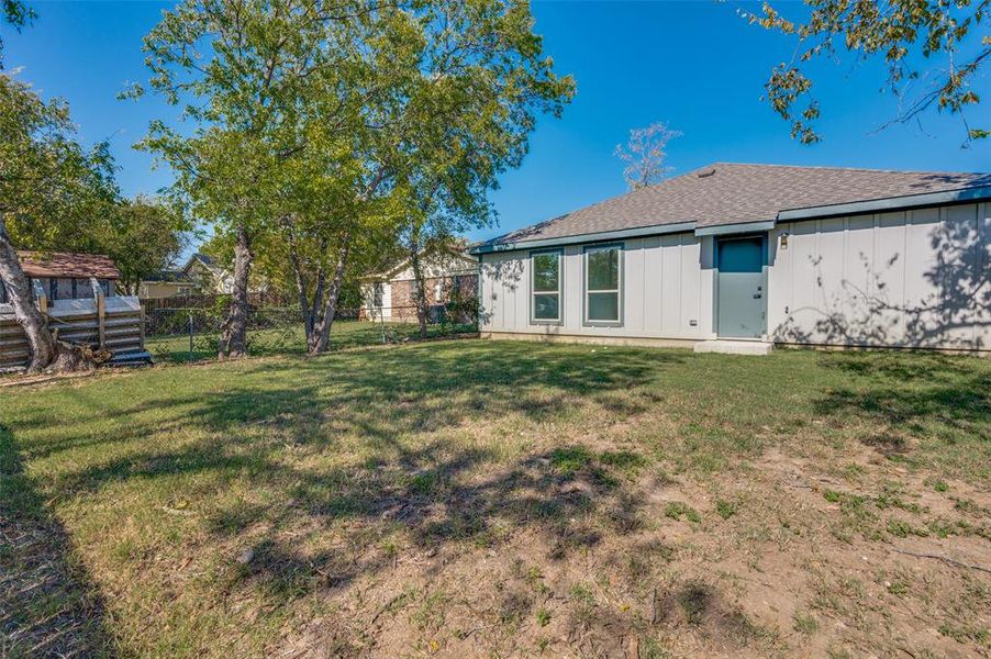 Exterior details and patio area of a home in , Fort Worth (Image 4). Exterior details and patio area of a home in , Fort Worth (Image 4).