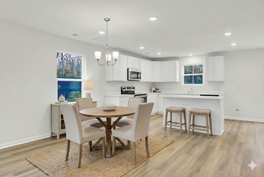 Dining Area and Kitchen