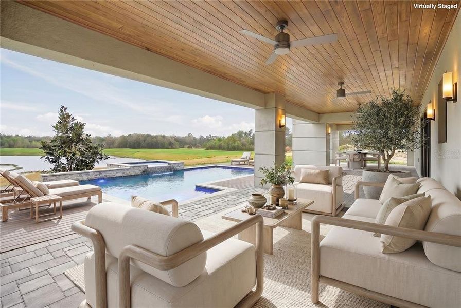 Exterior details and patio area of a home in , Davenport (Image 21).
