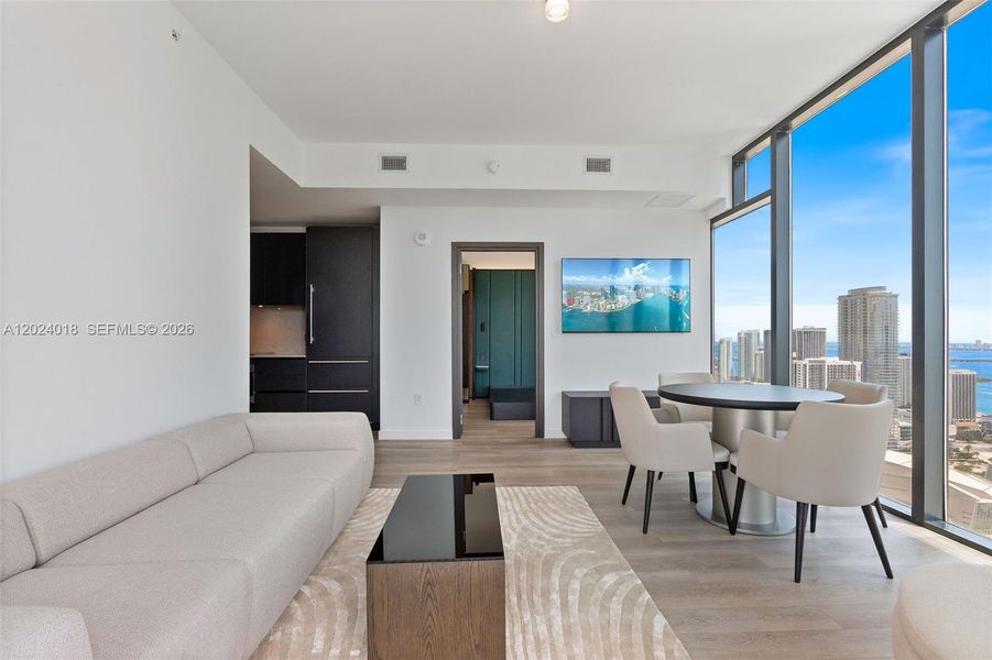 Furnished interior view inside a new home in , Miami (Image 13). Furnished interior view inside a new home in , Miami (Image 13).