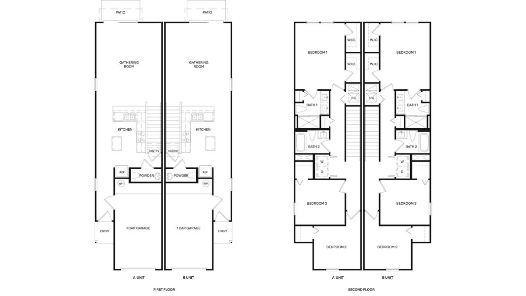 2D floor plan layout for the Carson by D.R. Horton in Trout River, Jacksonville, FL (Image 2).