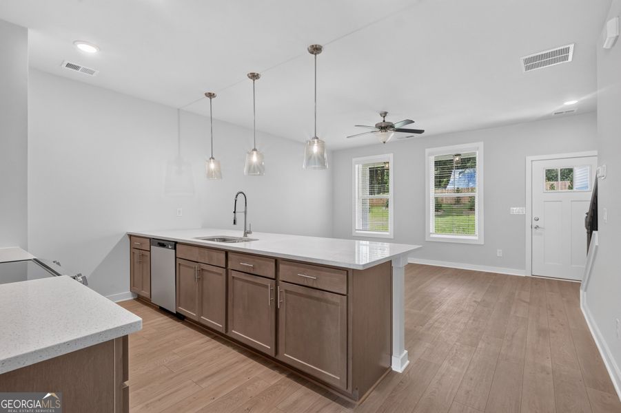 Furnished interior view inside a new home in The Cottages at East Lanier, Fayetteville (Image 4).