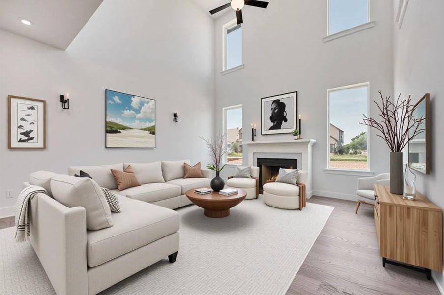 Furnished interior view inside a new home in Cottages of Celina, Celina (Image 11). Furnished interior view inside a new home in Cottages of Celina, Celina (Image 11).