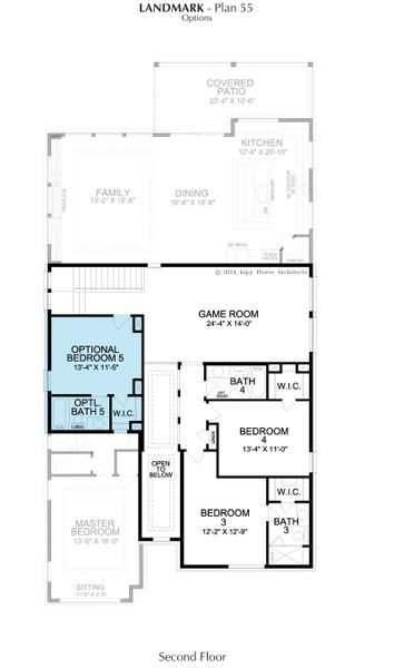 2D floor plan layout for the Landmark by Landon Homes in Fields - Brookside North, Frisco, TX (Image 15). 2D floor plan layout for the Landmark by Landon Homes in Fields - Brookside North, Frisco, TX (Image 15).