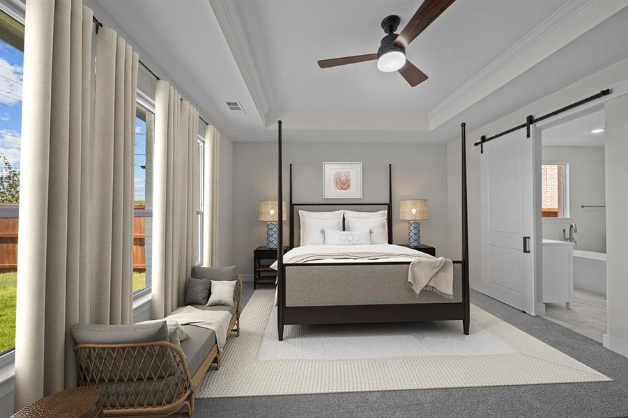 Furnished interior view inside a new home in Wellington, Haslet (Image 10).