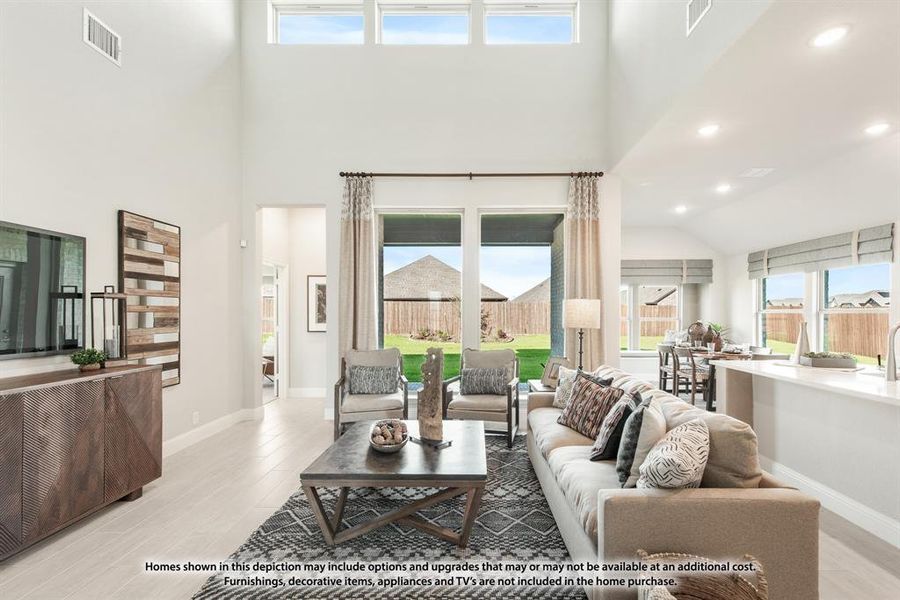 Furnished interior view inside a new home in Hunters Ridge, Crowley (Image 38).