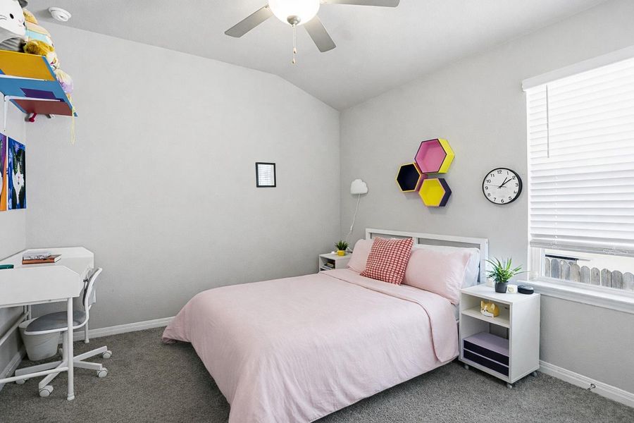 Bedroom 4 - All bedrooms feature plush carpet flooring.
