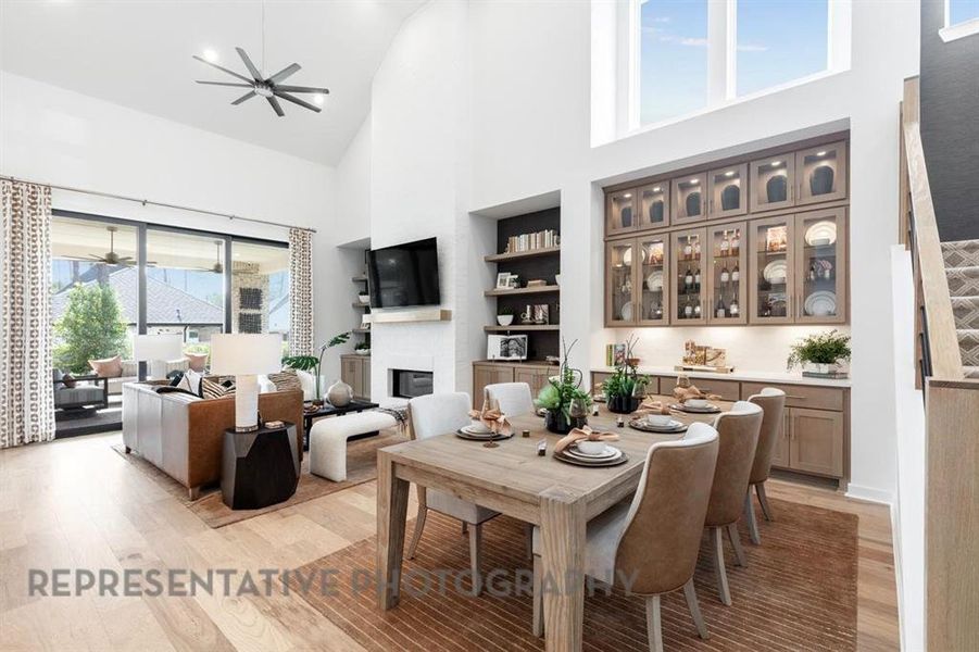 Furnished interior view inside a new home in The Parks at Wilson Creek, Celina (Image 10). Furnished interior view inside a new home in The Parks at Wilson Creek, Celina (Image 10).